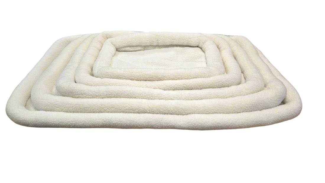 Ellie-Bo Faux Sheepskin Fleece Bed for Dog Cage