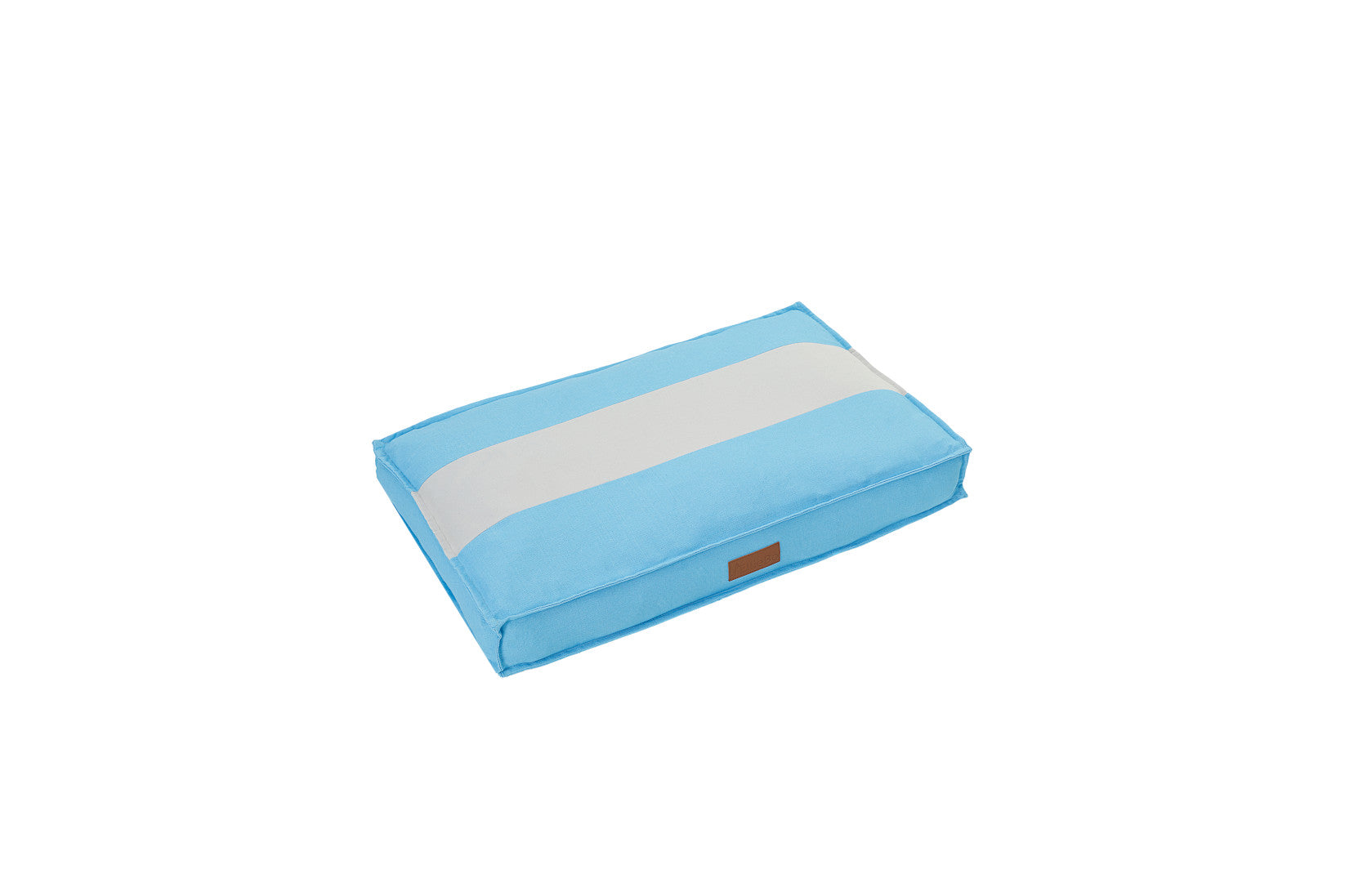 Ellie-Bo Orthopaedic Foam Striped Blue and Grey Dog Bed