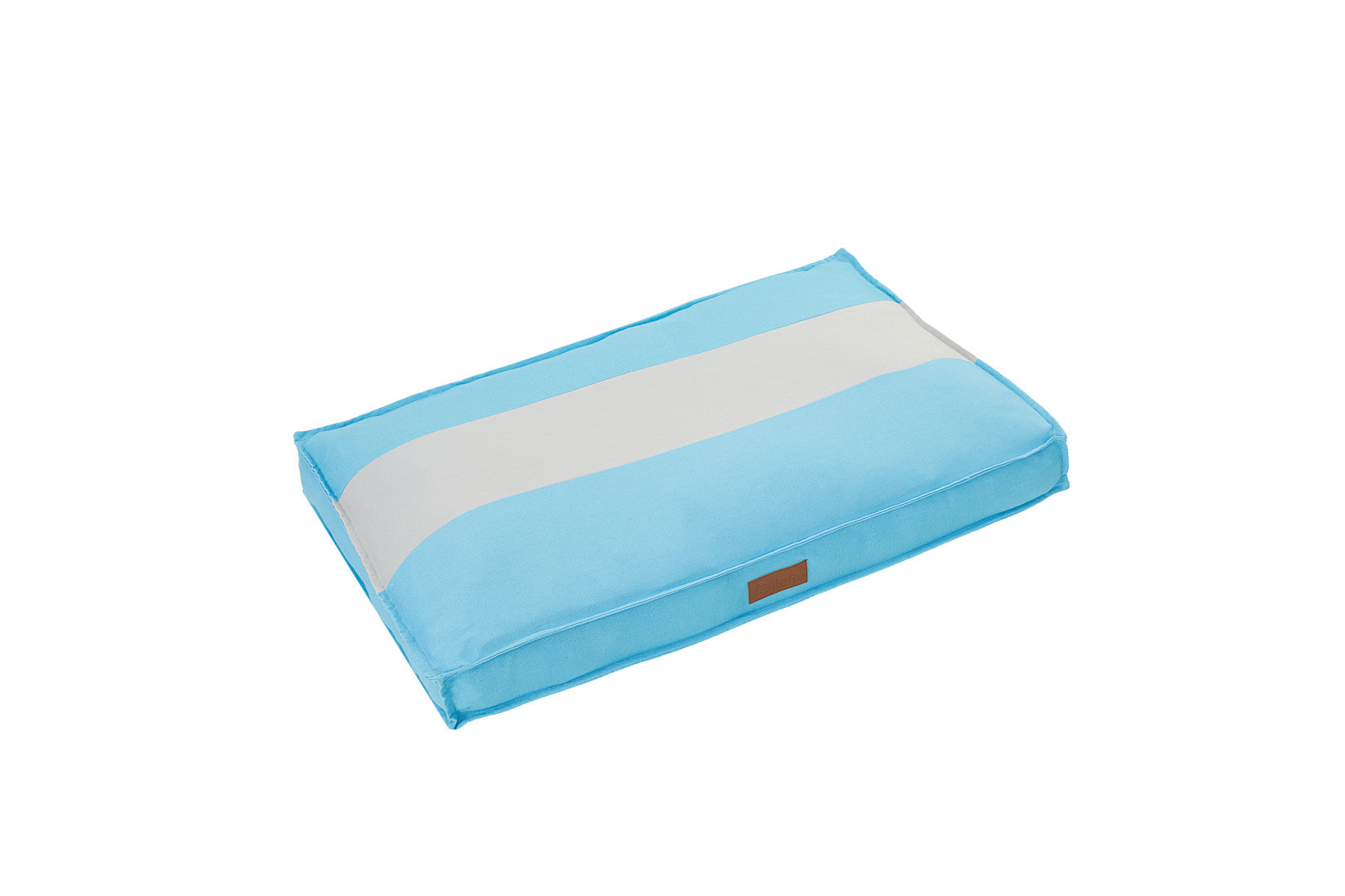 Ellie-Bo Orthopaedic Foam Striped Blue and Grey Dog Bed