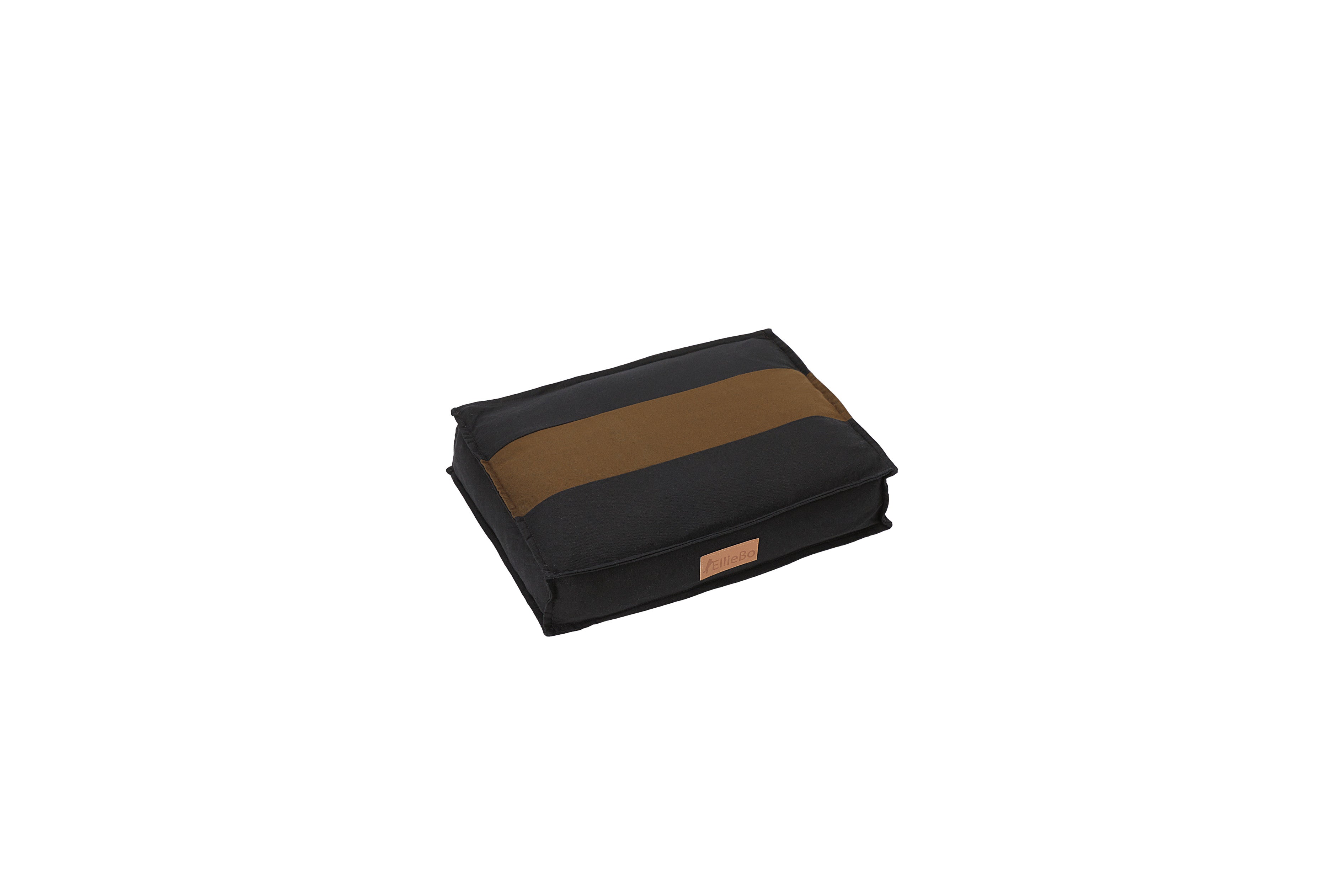 Ellie-Bo Orthopaedic Foam Striped Black and Brown Dog Bed