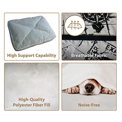 Ellie-Bo Beige Dog Bed in Voyager Style