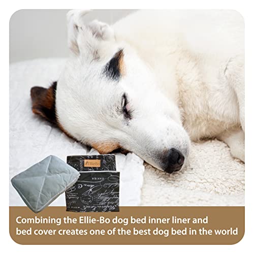 Ellie-Bo Black Dog Bed Cover in Voyager Fabric with Non-Slip Base