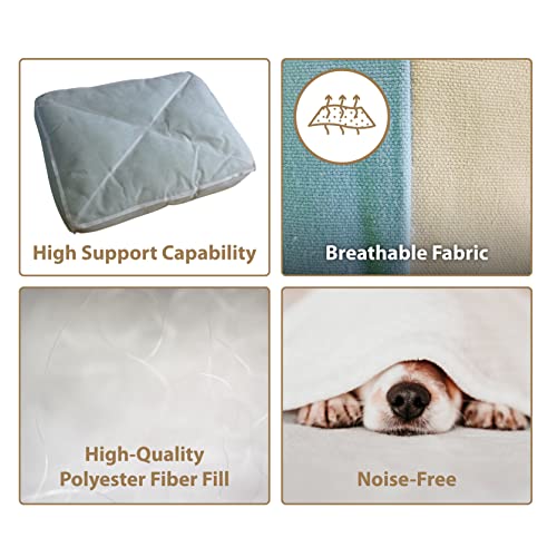 Ellie-Bo Striped Blue and Grey Dog Bed