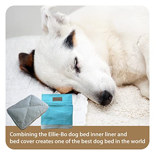 Ellie-Bo Blue & Grey Striped Dog Bed Cover
