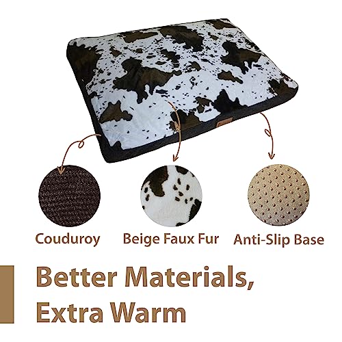 Ellie-Bo Orthopaedic Foam Cowhide Pattern Dog Bed