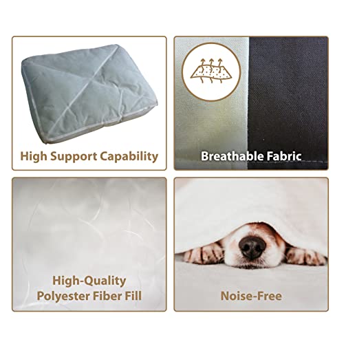 Ellie-Bo Striped Brown and Cream Dog Bed