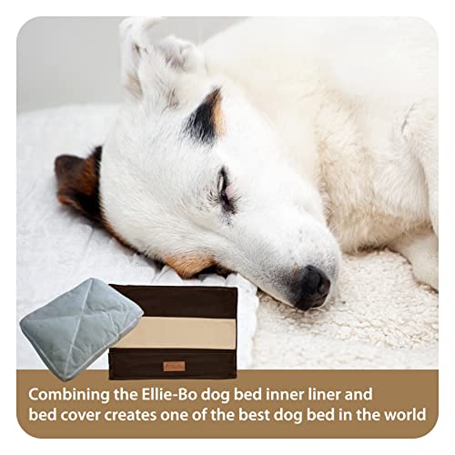 Ellie-Bo Brown & Cream Striped Dog Bed Cover