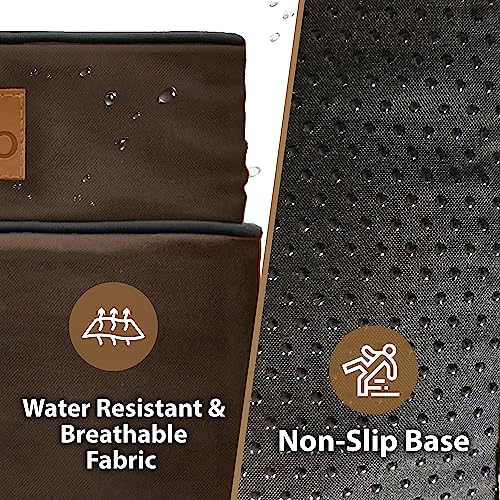 Ellie-Bo Brown Water-resistant Dog Bed Cover