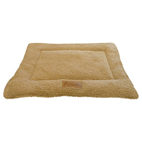 Ellie-Bo Beige Sherpa Fleece Cage Mat