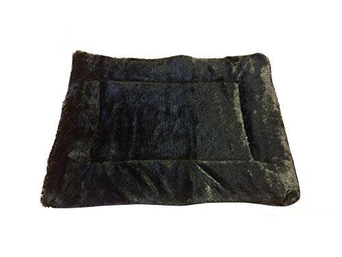 Ellie-Bo Duo Reversible Tweed and Black Faux Fur Cage Mat