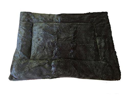 Ellie-Bo Duo Reversible Tweed and Brown Faux Fur Cage Mat