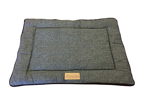 Ellie-Bo Duo Reversible Tweed and Black Faux Fur Cage Mat