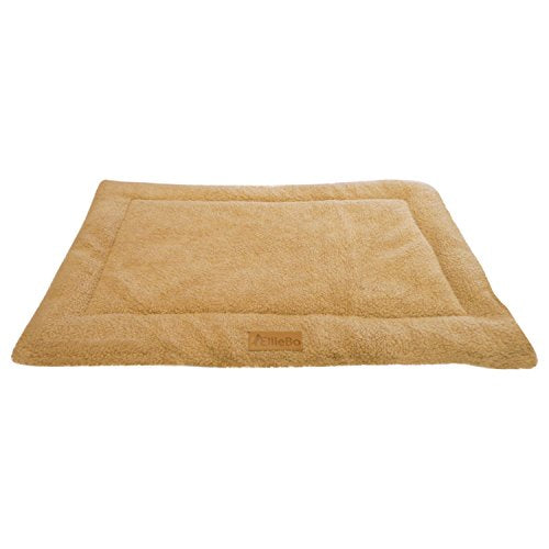 Ellie-Bo Beige Sherpa Fleece Cage Mat