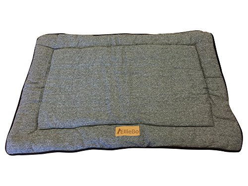 Ellie-Bo Duo Reversible Tweed and Black Faux Fur Cage Mat