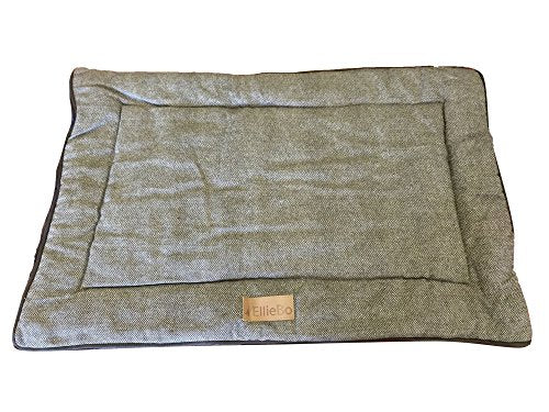 Ellie-Bo Duo Reversible Tweed and Brown Faux Fur Cage Mat