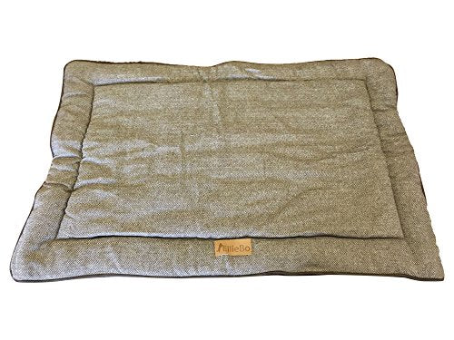 Ellie-Bo Duo Reversible Tweed and Brown Faux Fur Cage Mat