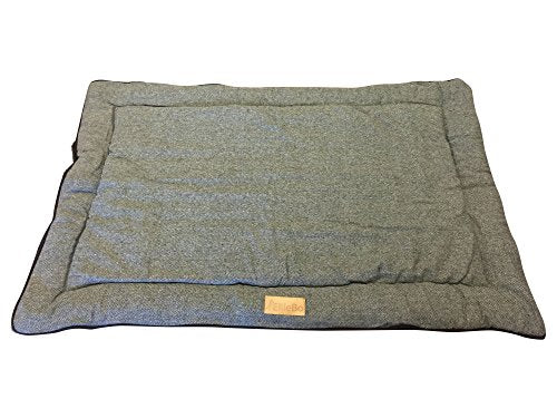 Ellie-Bo Duo Reversible Tweed and Black Faux Fur Cage Mat