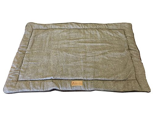 Ellie-Bo Duo Reversible Tweed and Brown Faux Fur Cage Mat