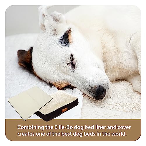 Ellie-Bo Black Memory Foam Dog Bed with Faux Suede and Sheepskin Topping