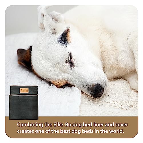 Ellie-Bo Black Waterproof Cover for Memory Foam Dog Bed