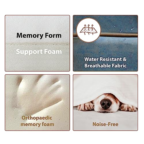 Ellie-Bo Green Memory Foam Water-resistant Dog Bed