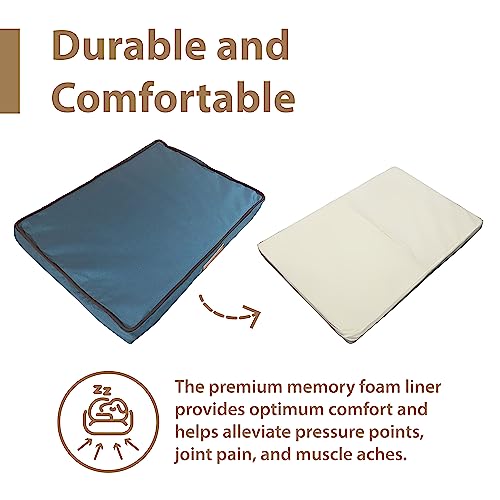 Ellie-Bo Green Memory Foam Waterproof Dog Bed
