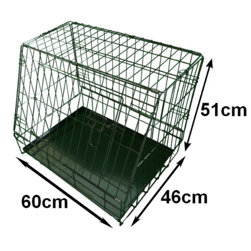 Ellie-Bo Standard Slanted Dog Cage in Black