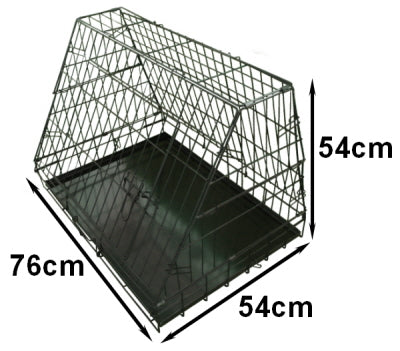 Ellie-Bo Standard Slanted Dog Cage in Black