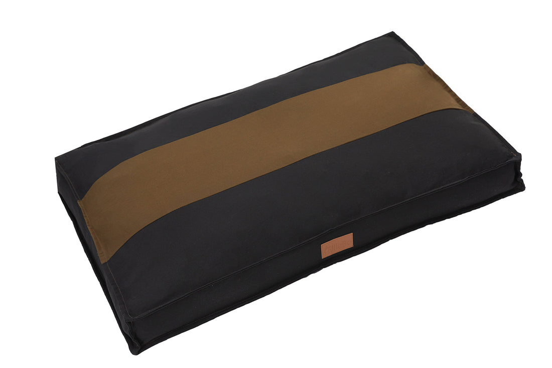 Ellie-Bo Orthopaedic Foam Striped Black and Brown Dog Bed