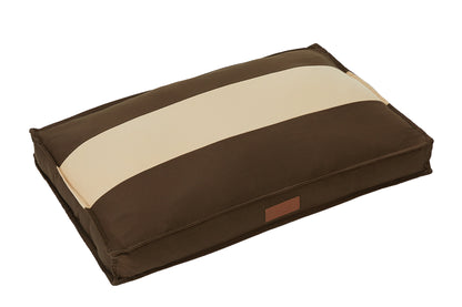 Ellie-Bo Striped Brown and Cream Dog Bed