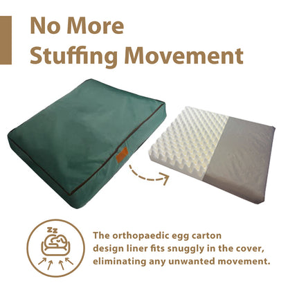Ellie-Bo Orthopaedic Foam Green Waterproof Dog Bed