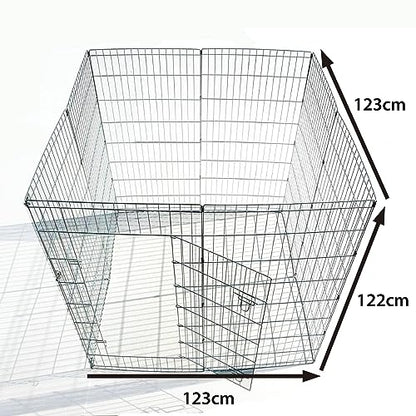 Ellie-Bo Lightweight 8 Piece Puppy Pen 61/76/91/107/122cm High
