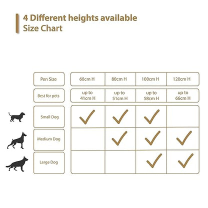 Ellie-Bo Heavy Duty Puppy Pen Replacement 60/80/100/120cm High