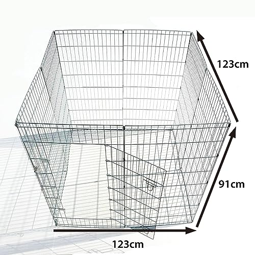 Ellie-Bo Lightweight 8 Piece Puppy Pen 61/76/91/107/122cm High
