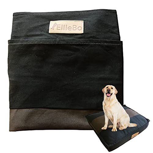 Ellie-Bo Black &amp; Brown Striped Dog Bed Cover