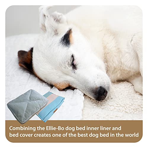 Ellie-Bo Striped Blue and Grey Dog Bed