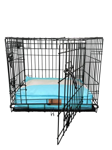 Ellie-Bo Striped Blue and Grey Dog Bed
