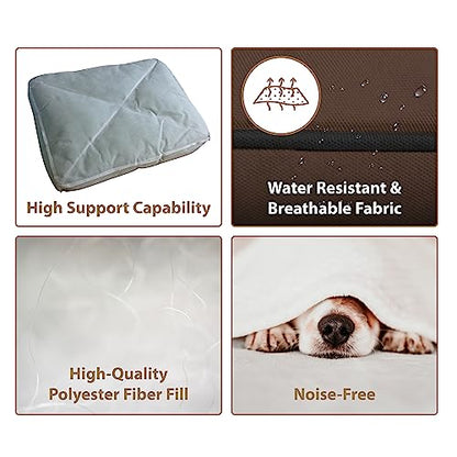 Ellie-Bo Brown Waterproof Dog Bed