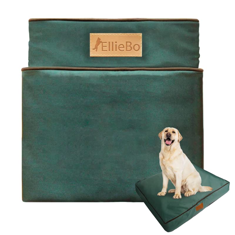 Ellie-Bo Green Water-resistant Dog Bed Cover