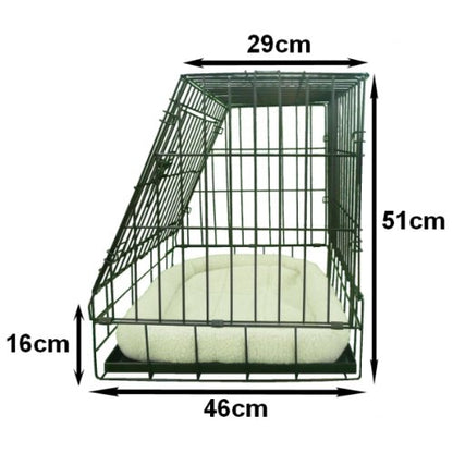 Ellie-Bo Deluxe Slanted Dog Cage in Black