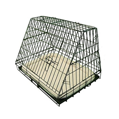 Ellie-Bo Deluxe Slanted Dog Cage in Black
