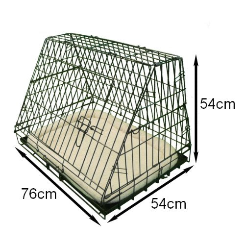 Ellie-Bo Deluxe Slanted Dog Cage in Black