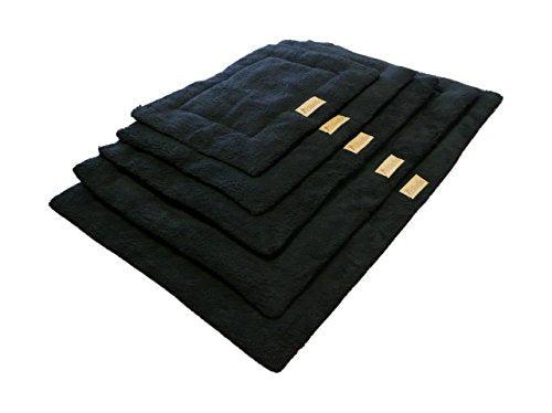 Ellie-Bo Black Sherpa Fleece Cage Mat