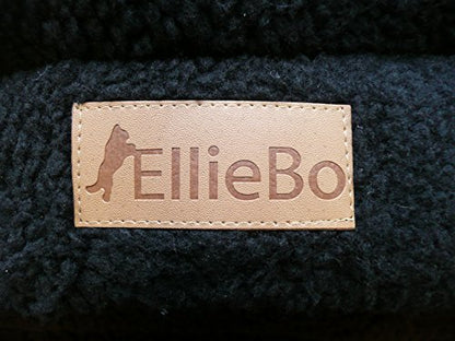 Ellie-Bo Black Sherpa Fleece Cage Mat