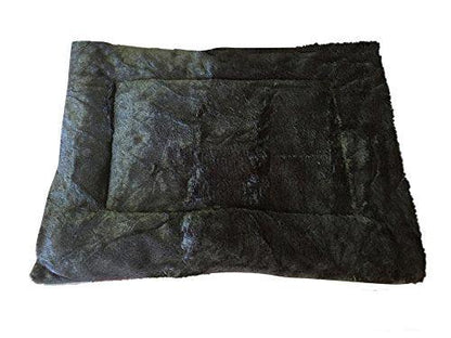 Ellie-Bo Duo Reversible Tweed and Brown Faux Fur Cage Mat