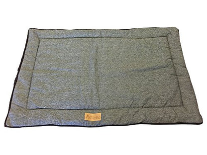 Ellie-Bo Duo Reversible Tweed and Black Faux Fur Cage Mat