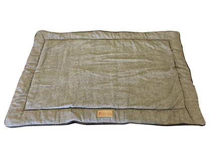 Ellie-Bo Duo Reversible Tweed and Brown Faux Fur Cage Mat