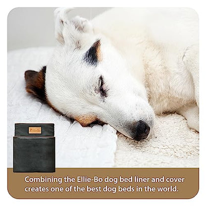 Ellie-Bo Black Waterproof Cover for Memory Foam Dog Bed