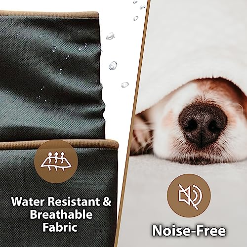 Ellie-Bo Black Waterproof Cover for Memory Foam Dog Bed