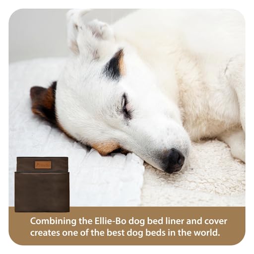 Ellie-Bo Brown Waterproof Cover for Memory Foam Dog Beds